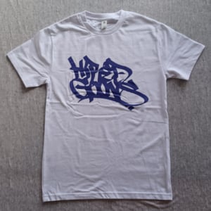 Image of "Hired Goons" Persian BW Air Max O.G. Tag shirt.  White