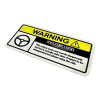 " Slow " Warning Sticker 