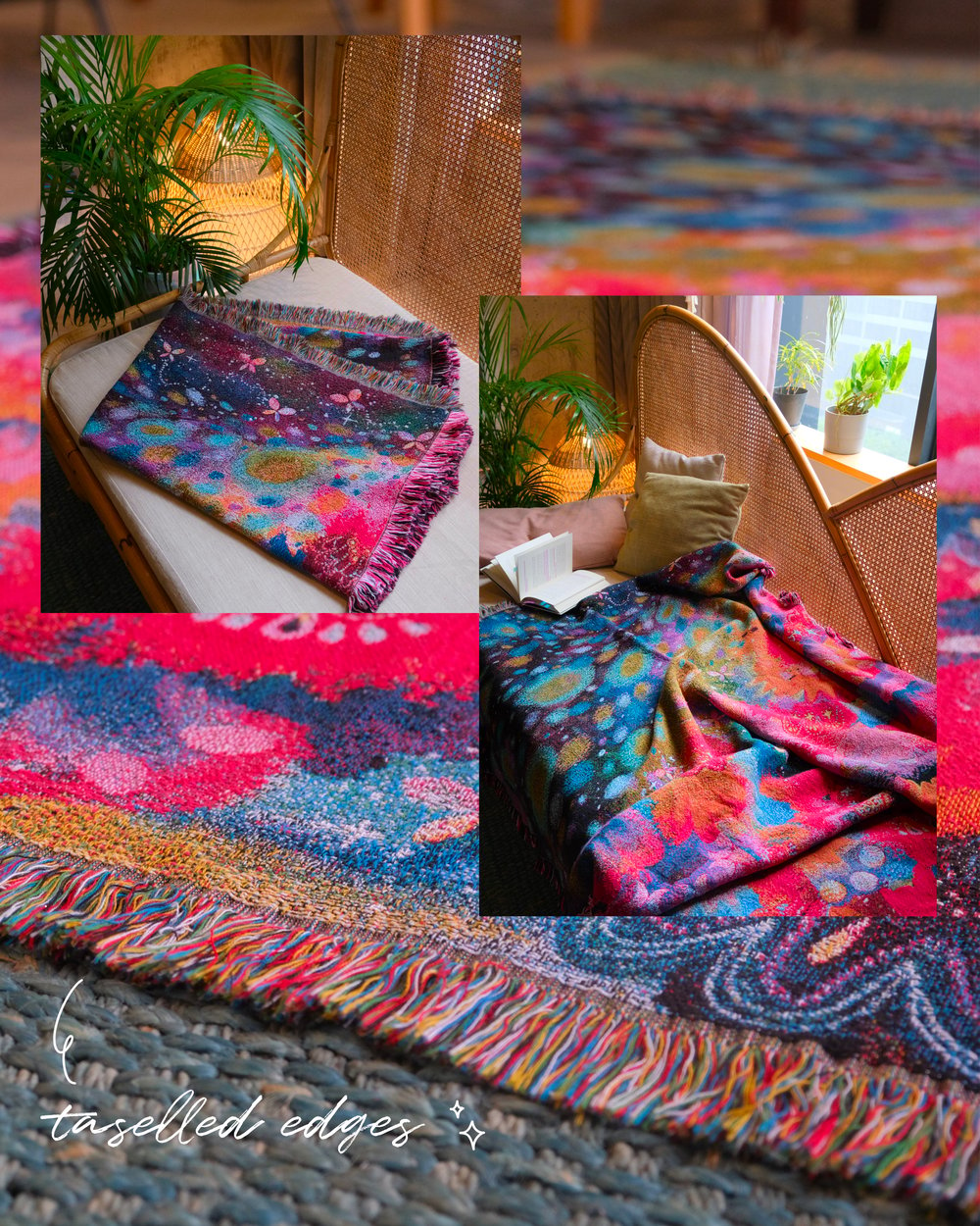 Image of FLUTTER OF WINGS ✧ Woven Blanket 