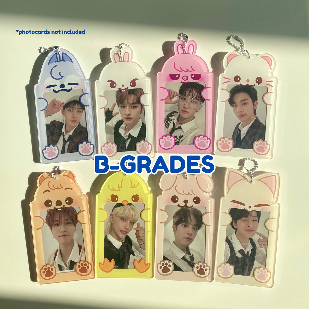 Image of [B-GRADE] SKZOO Acrylic Photocard Holders by vanillaxchance