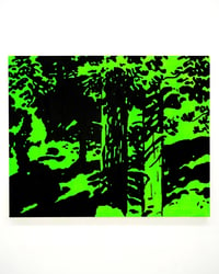 Image 1 of Dean De Landre 'Shadows (green)'. Original painting 2024