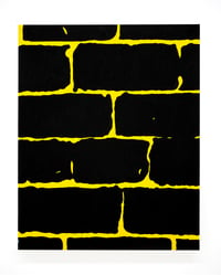 Image 1 of Dean De Landre 'Bricks (yellow)'. Original painting 2024