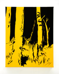 Image 1 of Dean De Landre 'Trees (yellow)'. Original painting 2024