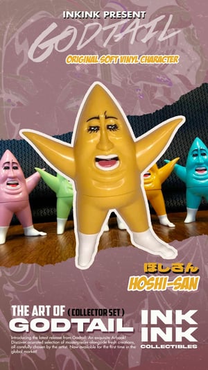 Image of UPDATE: INKINK X Godtail // Soft vinyl / Tee + Art of Godtail < COLLECTOR SET >