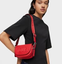 Image 4 of BOLSO MEDIALUNA TOUS ROJO AW24