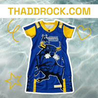 Image 1 of NW bulls jersey dress blue 