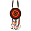 Beaded Medallion Necklace (Blazing Light)