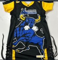 Image 1 of NORTHWESTERN BULLS JERSEY DRESS BLACK 