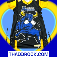 Image 2 of NORTHWESTERN BULLS JERSEY DRESS BLACK 