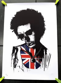 Image 1 of PAUL INSECT  —  Dead Rebel - SID VICIOUS Screen Print - 2007