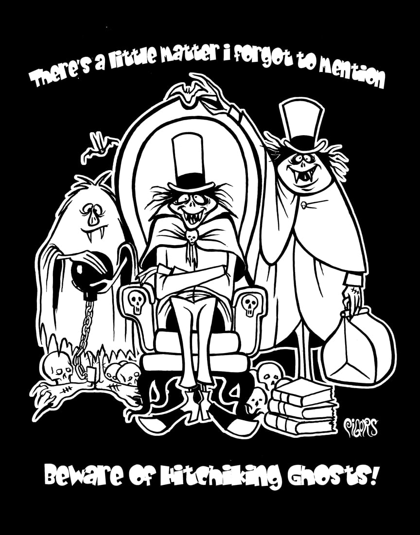 Image of BEWARE OF HITCHIKING GHOSTS - MENS shirt - few left