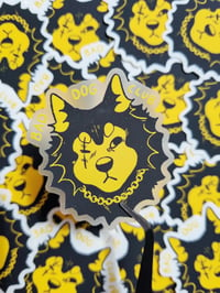 BAD DOG CLUB transparent sticker