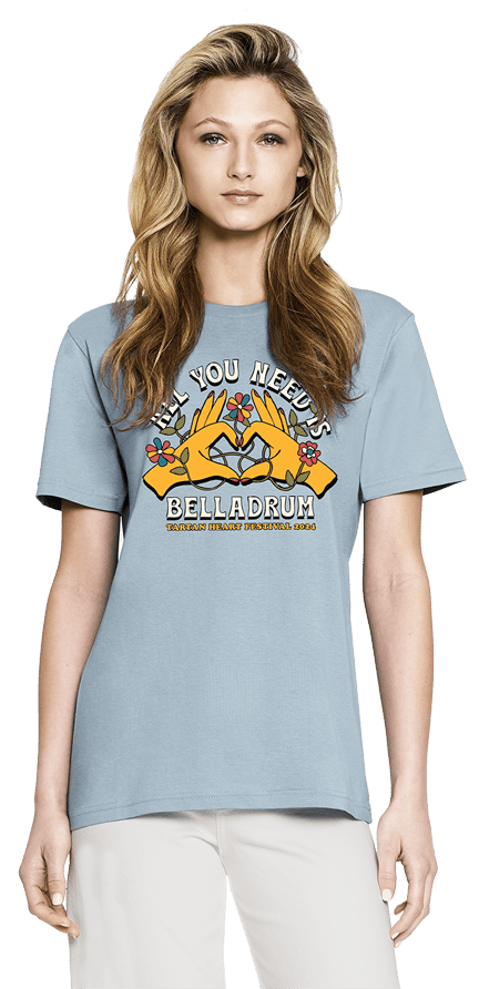 Bella '24 Adult "All You Need"  T-shirt (Light Blue)