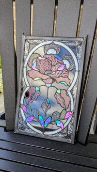 Image 3 of Art Nouveau Poppy Panel - Red