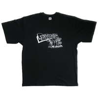 Flatworld & Friends tee (black)