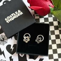 Image 2 of GAIL - Flower Huggie Hoops