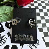 Image 3 of GAIL - Flower Huggie Hoops