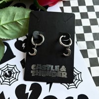 Image 3 of MARIE - Moon Huggie Hoops