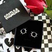 Image 2 of ZARA - Spike Huggie Hoops