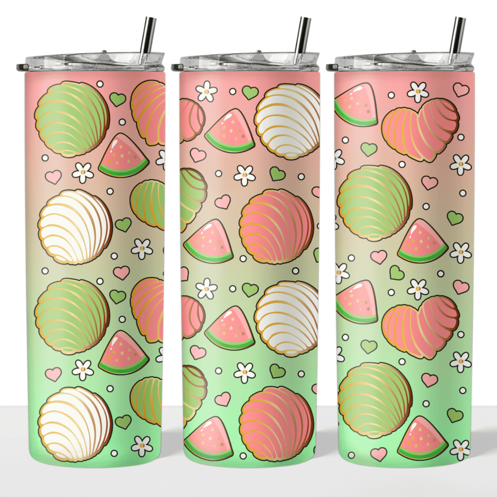 Image of Watermelon Concha 20oz Tumbler🍉