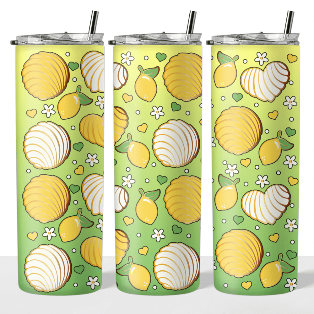 Image of Lemon Concha 20oz Tumbler🍋