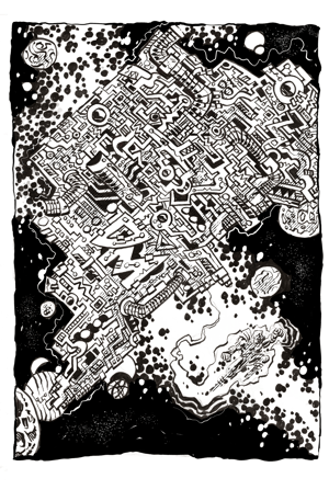 Image of Dingus McMahon in Space mini comic