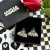 PEGGY - Moth Stud Earrings