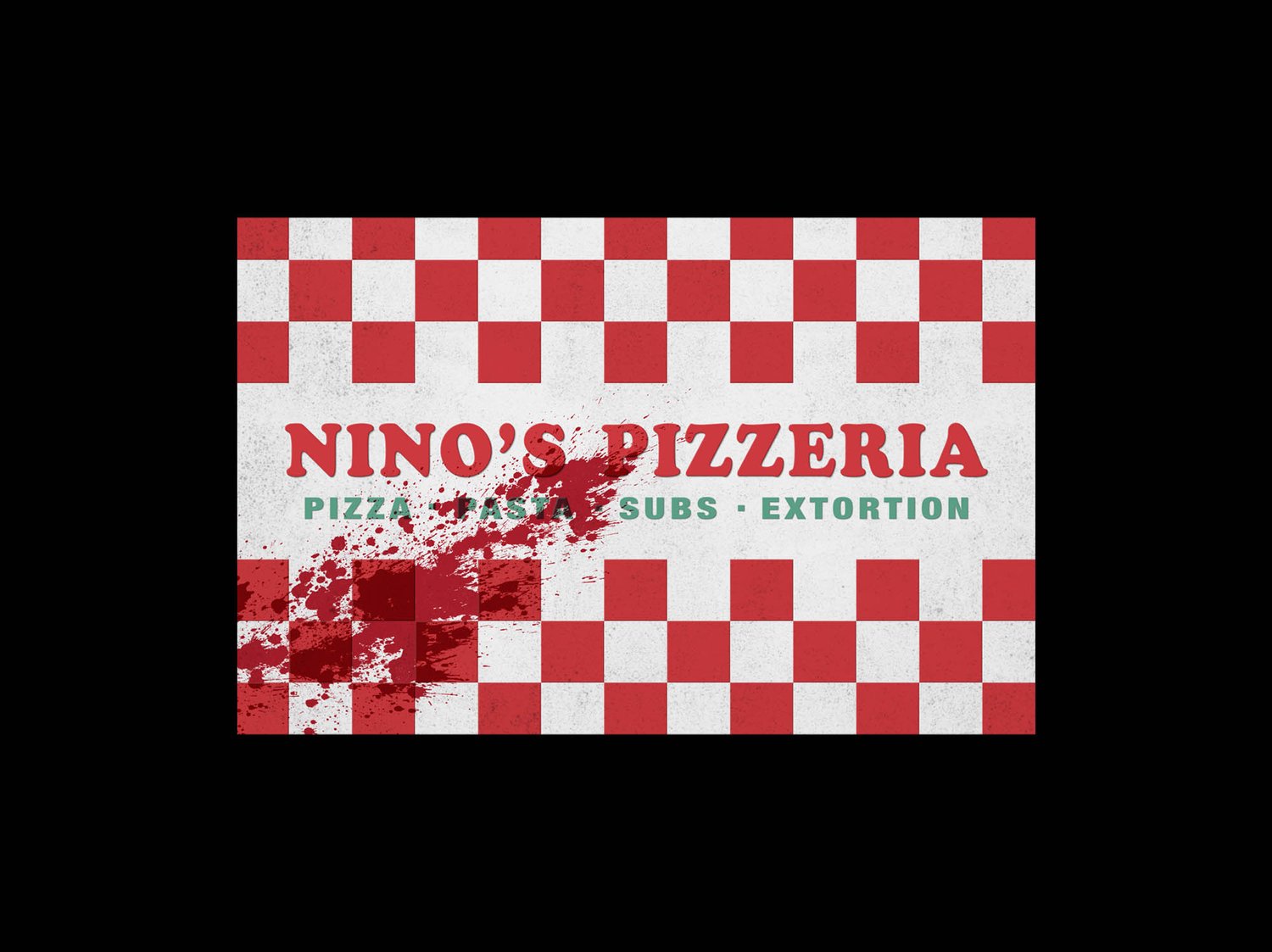 Nino's Pizziera gloss vinyl sticker