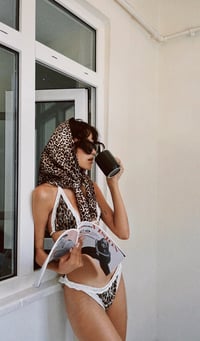 Image 3 of Leopard Vintage Lace Bikini - Top