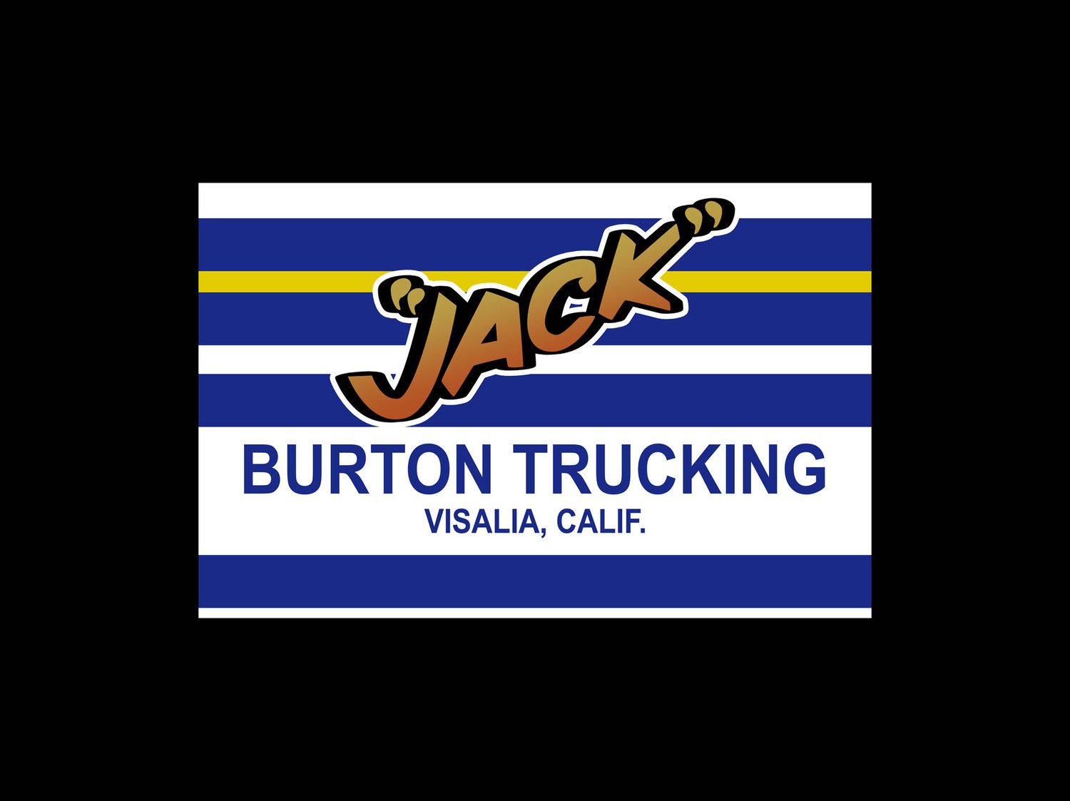Jack Burton Trucking vinyl sticker