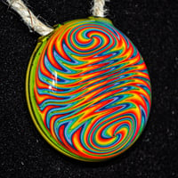 Image 1 of RAINBOW WIG-WAG & ACID YELLOW PENDANT