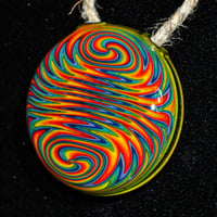 Image 2 of RAINBOW WIG-WAG & ACID YELLOW PENDANT