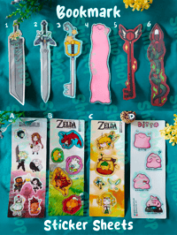 Bookmarks & Stickers Sheet