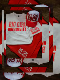 Image 1 of BIG GIRL UNIVERSITY CUSTOM SHORT SETS