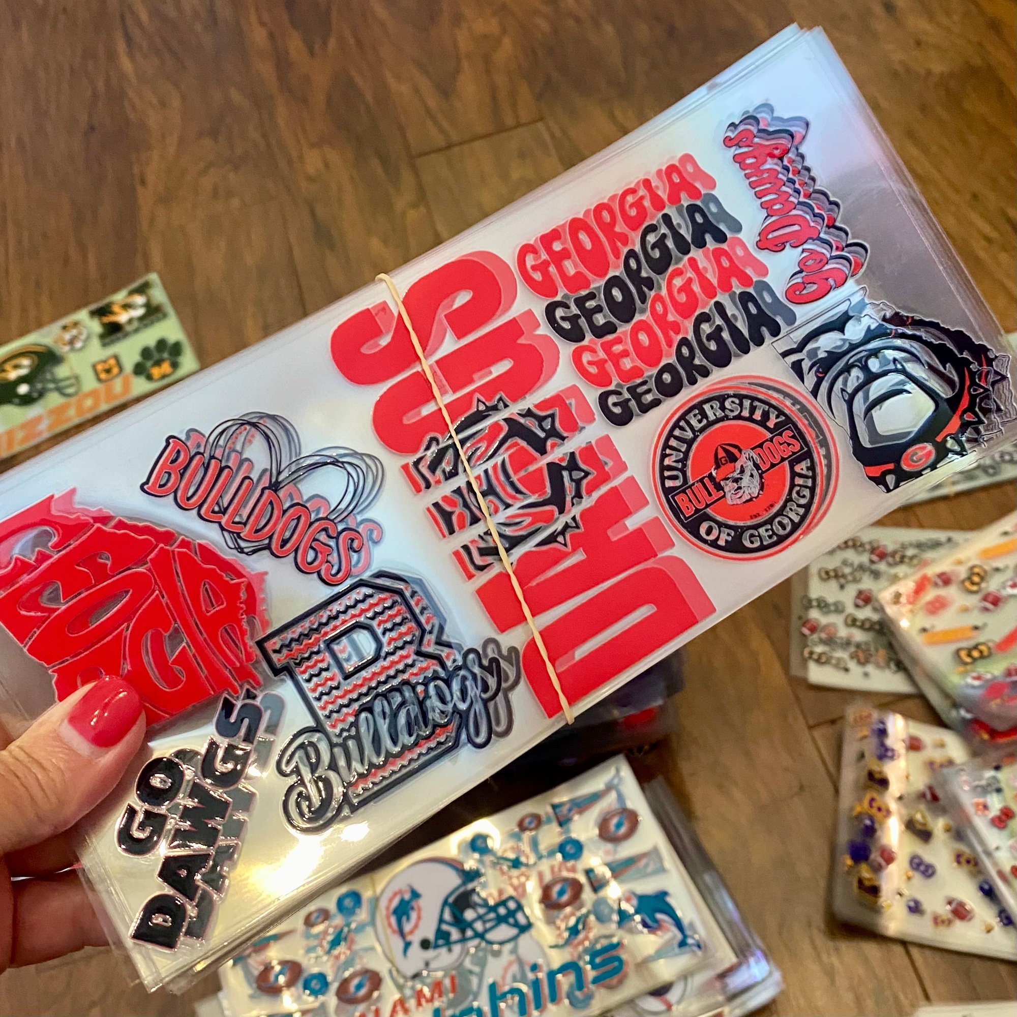 Double Sided Uv Dtf Wrap College Football Georgia Dawgs FB31 | Sheri's Big  Cartel