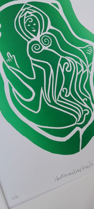 'Northumberlandia' Linocut Print