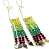 Luxe Dentalium Fringe Earrings (Mountainside)