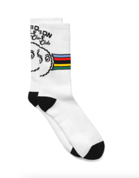Image 2 of Malbon Golf & Cycle Club Socks, White [2024]