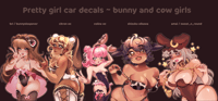 Image 1 of Vtuber/OC Car Decals / big stickers !! 