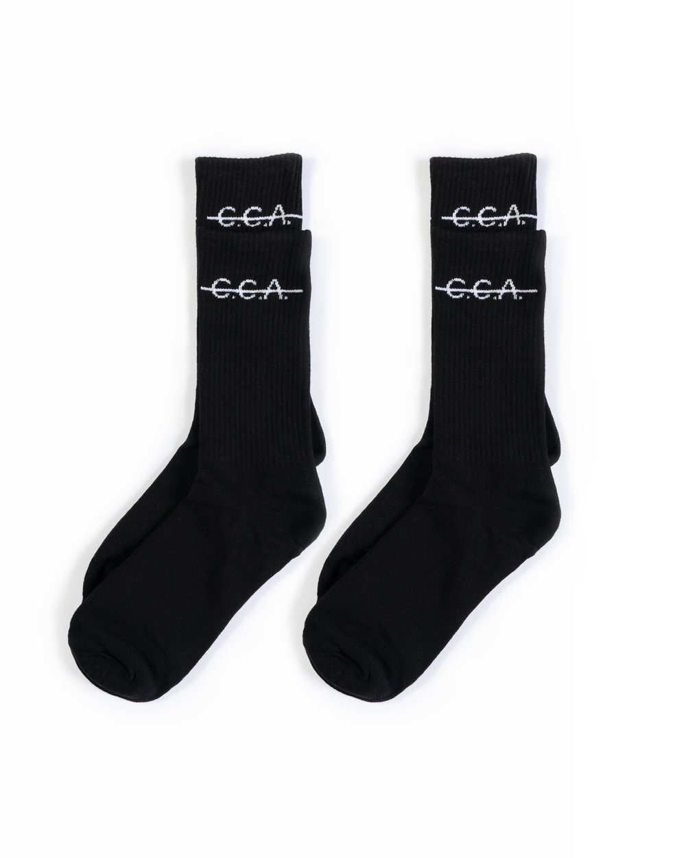 Image of Black C.C.A. Socks X2