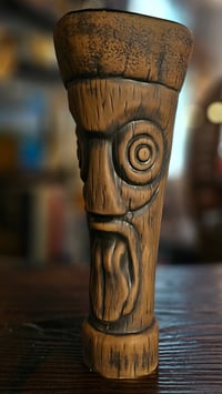 Image 1 of Katiki Castaways No.1 Tiki Mug Matte Brown Limited Edition of 200 FREE SHIPPING