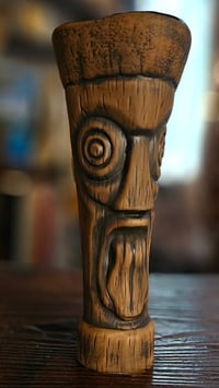 Image 3 of Katiki Castaways No.1 Tiki Mug Matte Brown Limited Edition of 200 FREE SHIPPING