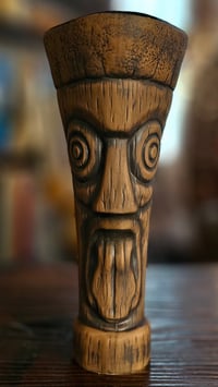 Image 2 of Katiki Castaways No.1 Tiki Mug Matte Brown Limited Edition of 200 FREE SHIPPING