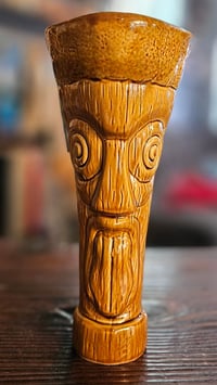 Image 2 of Katiki Castaways No.1 Tiki Mug Caramel Brown Limited Edition of 200 FREE SHIPPING 