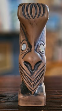 Image 2 of Katiki Maori No.1 Tiki Mug Matte Brown Limited Edition of 200 FREE SHIPPING 