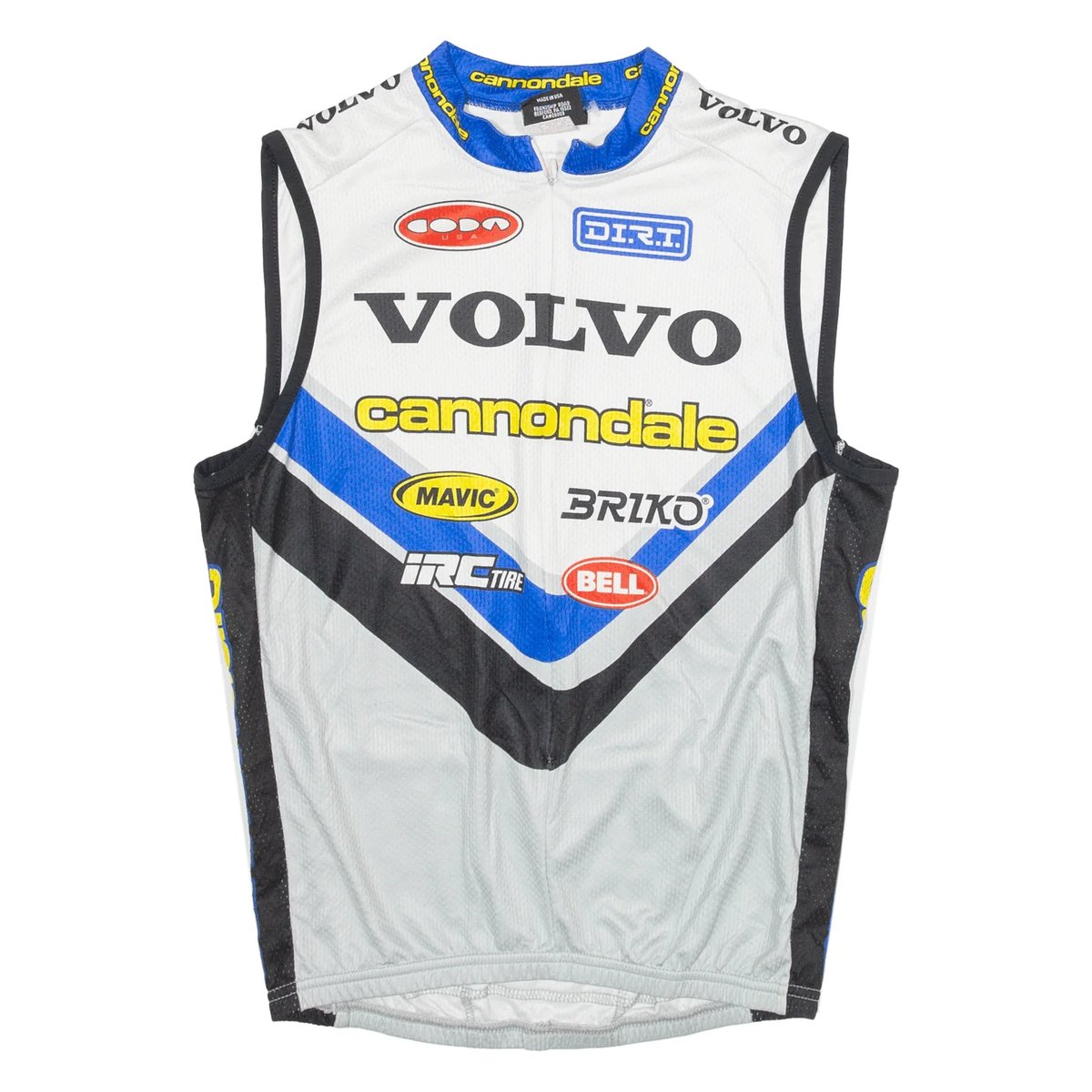 Vintage Cannondale Volvo Team Jersey White WAY OUT CACHE