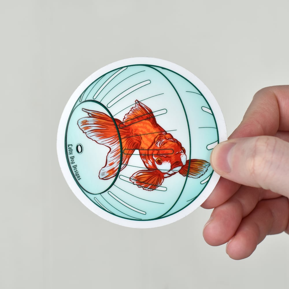 Goldfish Clear Vinyl Sticker