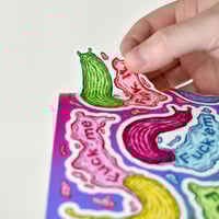 Image 2 of Fuckin' Slugs Sticker Sheet