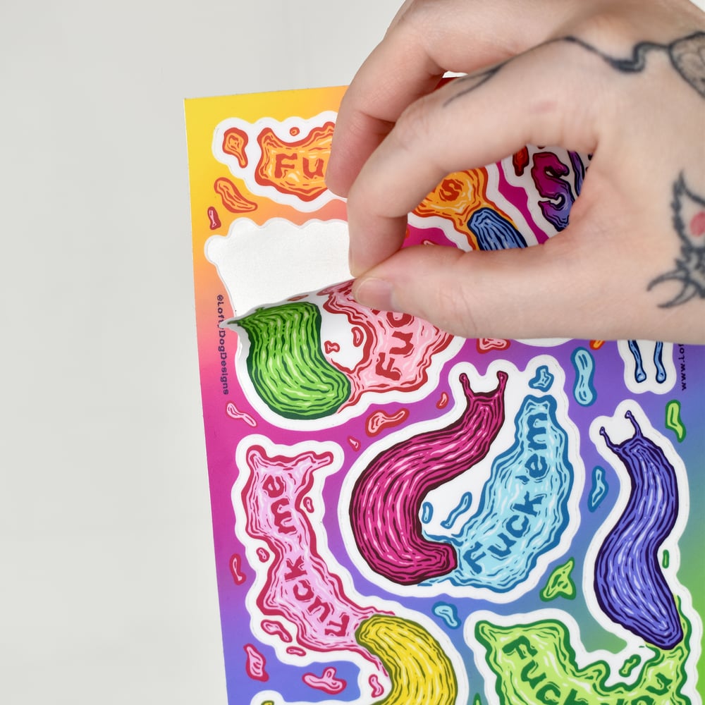 Fuckin' Slugs Sticker Sheet