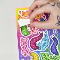 Image 3 of Fuckin' Slugs Sticker Sheet